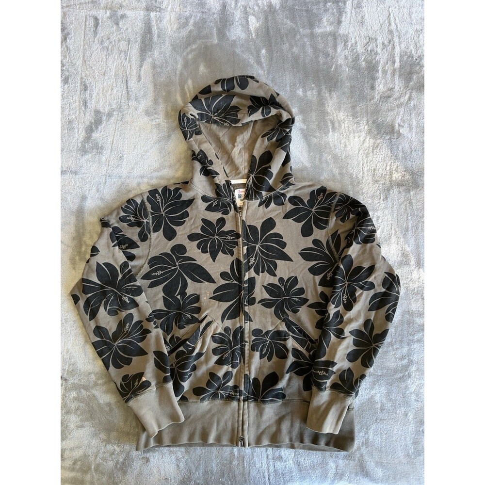 Champion x Todd Snyder Hoodie Floral Grey Size M Distressed 50s Repro Retro Y2K